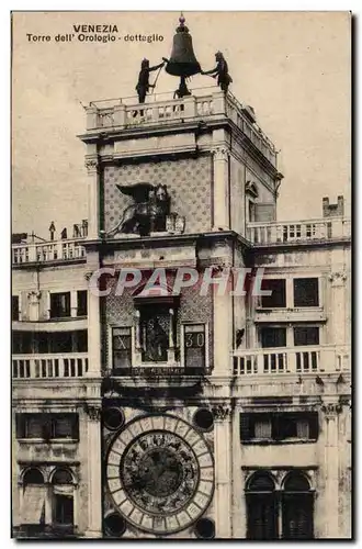 Cartes postales Italie Italia Venezia Torre dell Orologio Dettaglio Lion