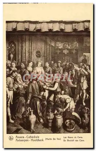 Cartes postales Anvers Cathedrale Les noces de Cana