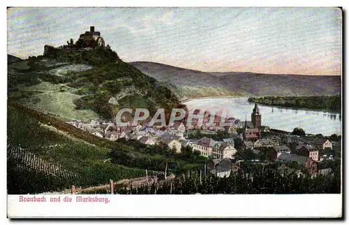 Cartes postales Braubadt und die Marksburg