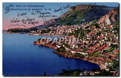 Cartes postales Monaco Monte Carlo Baie de Roquebrune