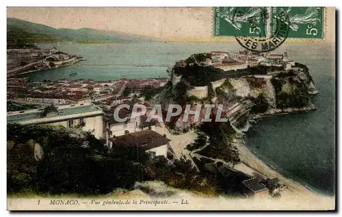 Cartes postales Monaco Monte Carlo Vue generale de la principaute