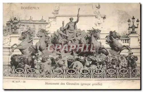 Cartes postales Bordeaux Monument des Girondins