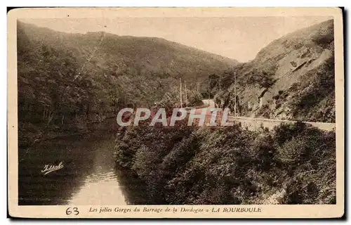 Ansichtskarte AK Les jolies gorges du barrage de la Dordogne a la Bourboule