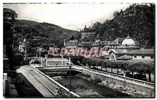 Cartes postales La Bourboule Les ponts sur la Dordogne