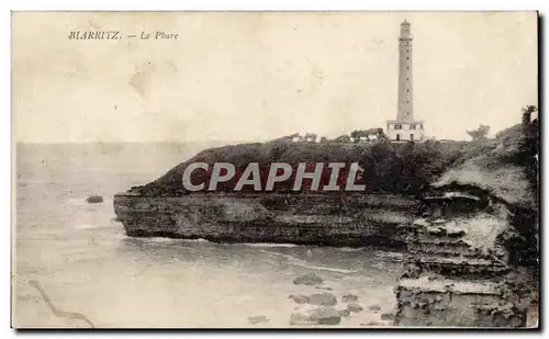 Ansichtskarte AK Biarritz Le phare Lighthouse