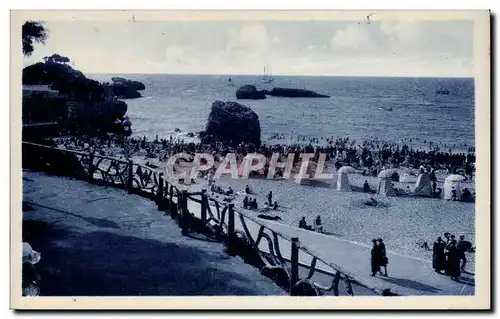 Ansichtskarte AK Biarritz Les rochers de la grande plage