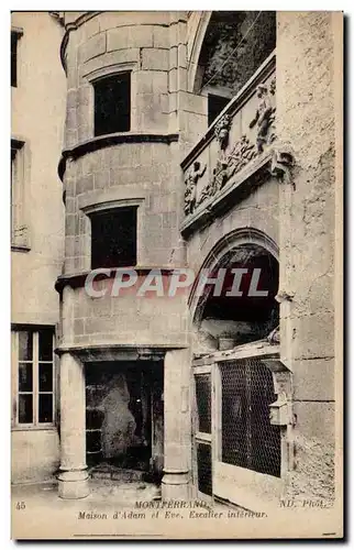 Cartes postales Montferrand Maison d Adam et Eve escalier interieur