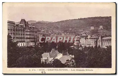 Cartes postales Auvergne Chatelguyon Les grands hotels