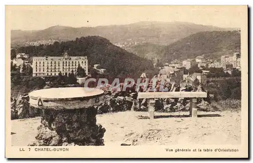 Cartes postales Auvergne Chatelguyon Vue generale et la table d orientation