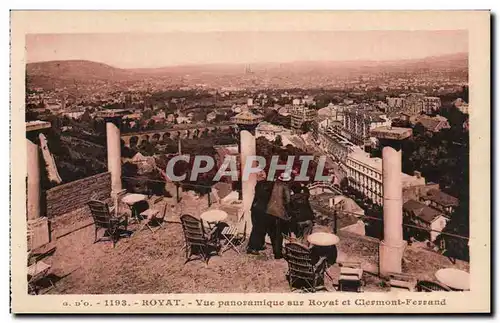 Cartes postales Auvergne Royat Vue panoramique sur Royat et Clermont Ferrand