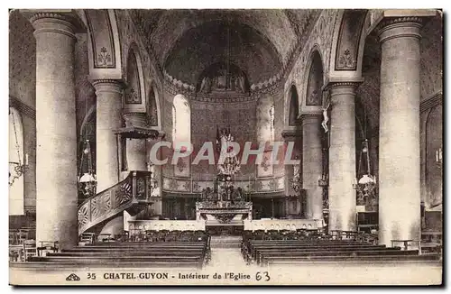 Cartes postales Auvergne Chatel Guyon Interieur de l eglise