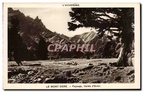 Cartes postales Auvergne Le Mont Dore Paysage vallee d enfer