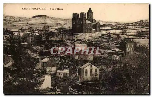 Cartes postales Auvergne Saint Nectaire Vue d hiver