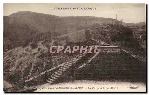 Ansichtskarte AK Auvergne Chateauneuf les Bains La vierge et le Pic Alibert