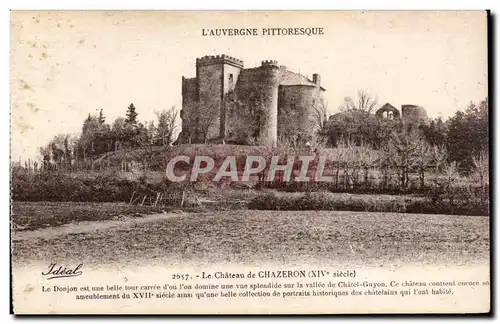 Ansichtskarte AK Auvergne Chateau de Chazeron