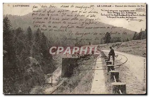 Cartes postales Auvergne Le Lioran Tunnel du chemin de fer