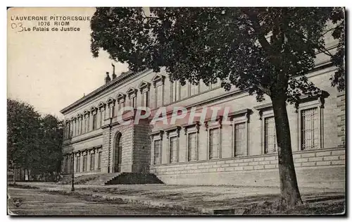 Ansichtskarte AK Auvergne Riom Le palais de justice