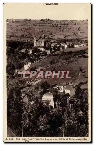 Ansichtskarte AK Auvergne Saint Nectaire La vallee et St Nectaire le haut