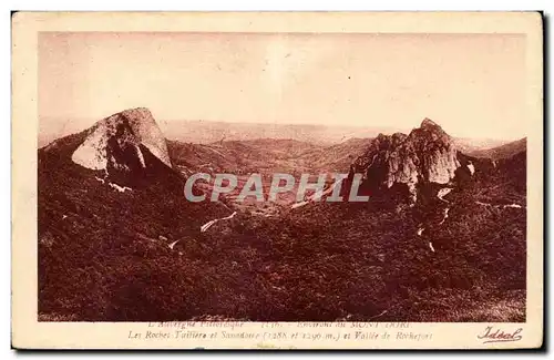 Ansichtskarte AK Auvergne Environs du Mont Dore La roches Tuilliere et sanadoire