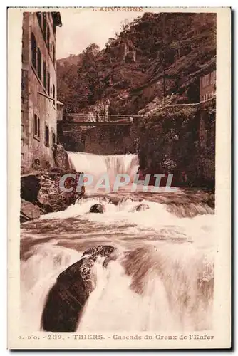 Ansichtskarte AK Auvergne Thiers Cascade du creux de l enfer