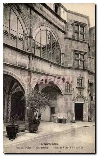 Cartes postales Auvergne Riom Hotel de ville