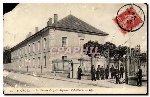 Cartes postales Bourges La caserne du 37eme regiment d artillerie