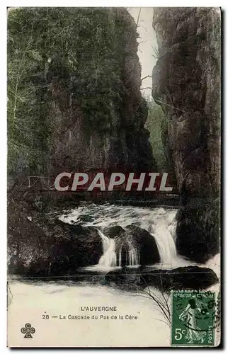 Cartes postales Auvergne La cascade du pas de la Cere