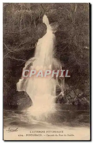 Ansichtskarte AK Auvergne pontgibaud Cascade du pont du diable