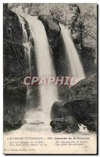 Ansichtskarte AK Auvergne Cascade de la Roucole