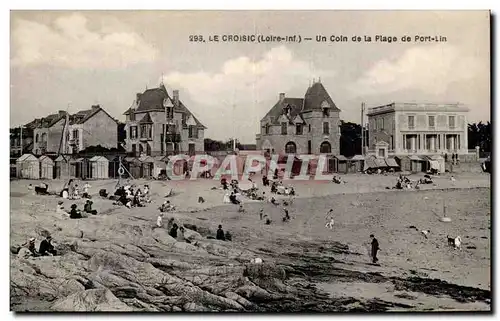 Ansichtskarte AK Le Croisic Un coin de la plage de Port Lin