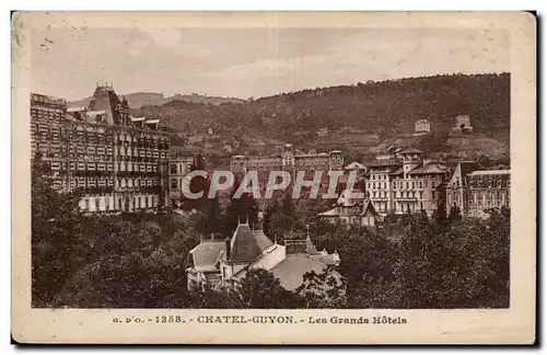 Ansichtskarte AK Auvergne Chatel Guyon Les grands hotels