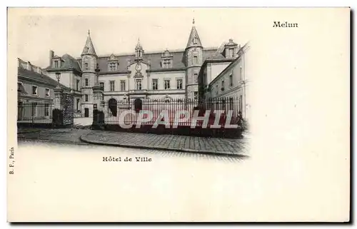 Cartes postales Melun Hotel de ville