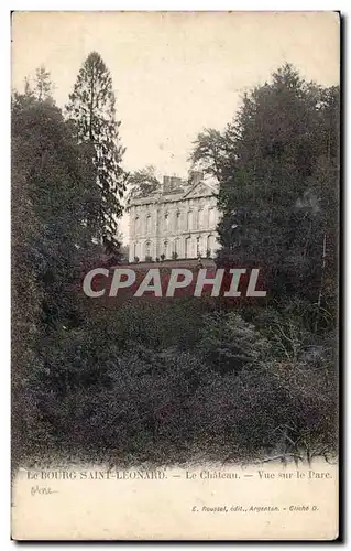 Cartes postales Le Bourg Saint leonard Le chateau Vue sur le parc