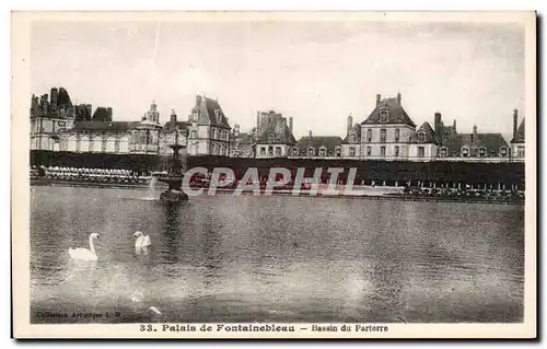 Ansichtskarte AK palais de Fontainebleau Bassin du parterre