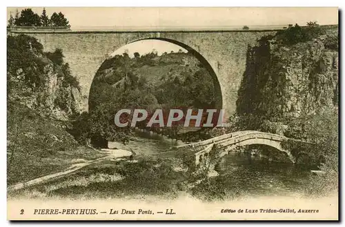 Cartes postales Pierre Perthuis Les deux ponts