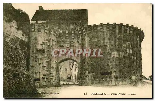 Cartes postales Vezelay Porte neuve