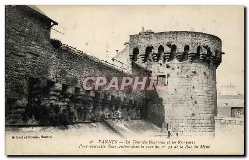 Cartes postales Vannes La tour du bourreau et les remparts