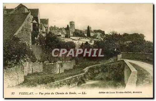 Cartes postales Vezelay Vue prise du chemin de ronde