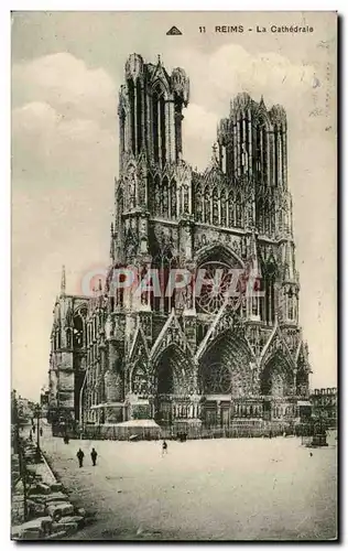 Cartes postales Reims la cathedrale