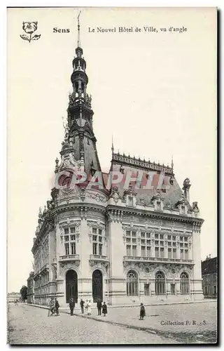 Ansichtskarte AK Sens Le nouvel hotel de ville vu d angle