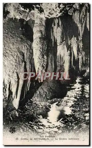 Cartes postales Grottes de Betharram la riviere inferieure