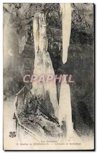 Ansichtskarte AK Grottes de Betharram Colonne en formation