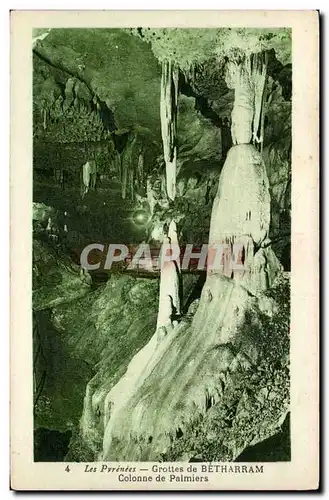 Cartes postales Grottes de Betharram Colonne de palmiers