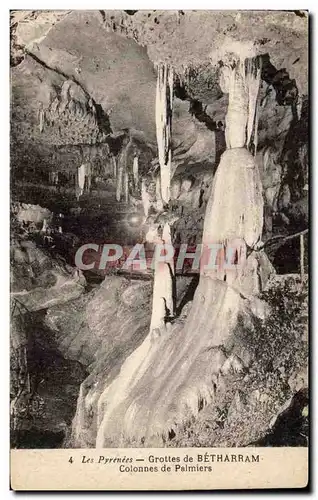 Ansichtskarte AK Grottes de Betharram Colonnes de palmiers