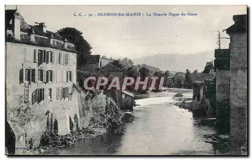 Cartes postales Oloron ste Marie La grande digue du GAve