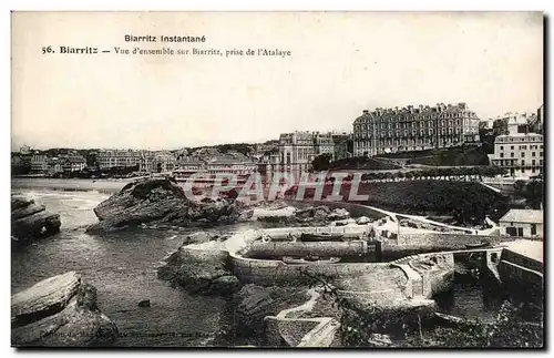 Ansichtskarte AK Biarritz Vue d ensemble sur Biarritz prise de l abbaye