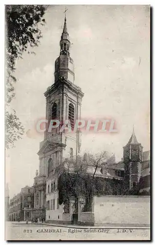 Ansichtskarte AK Cambrai Eglise Saint Gery