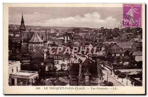 Cartes postales Le Touquet Paris Plage Vue generale