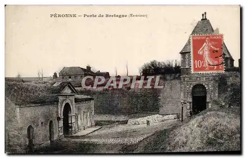 Cartes postales Peronne Porte de Bretagne