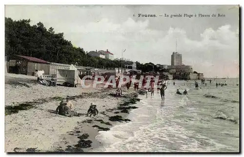 Cartes postales Fouras La grande plage a l heure du bain